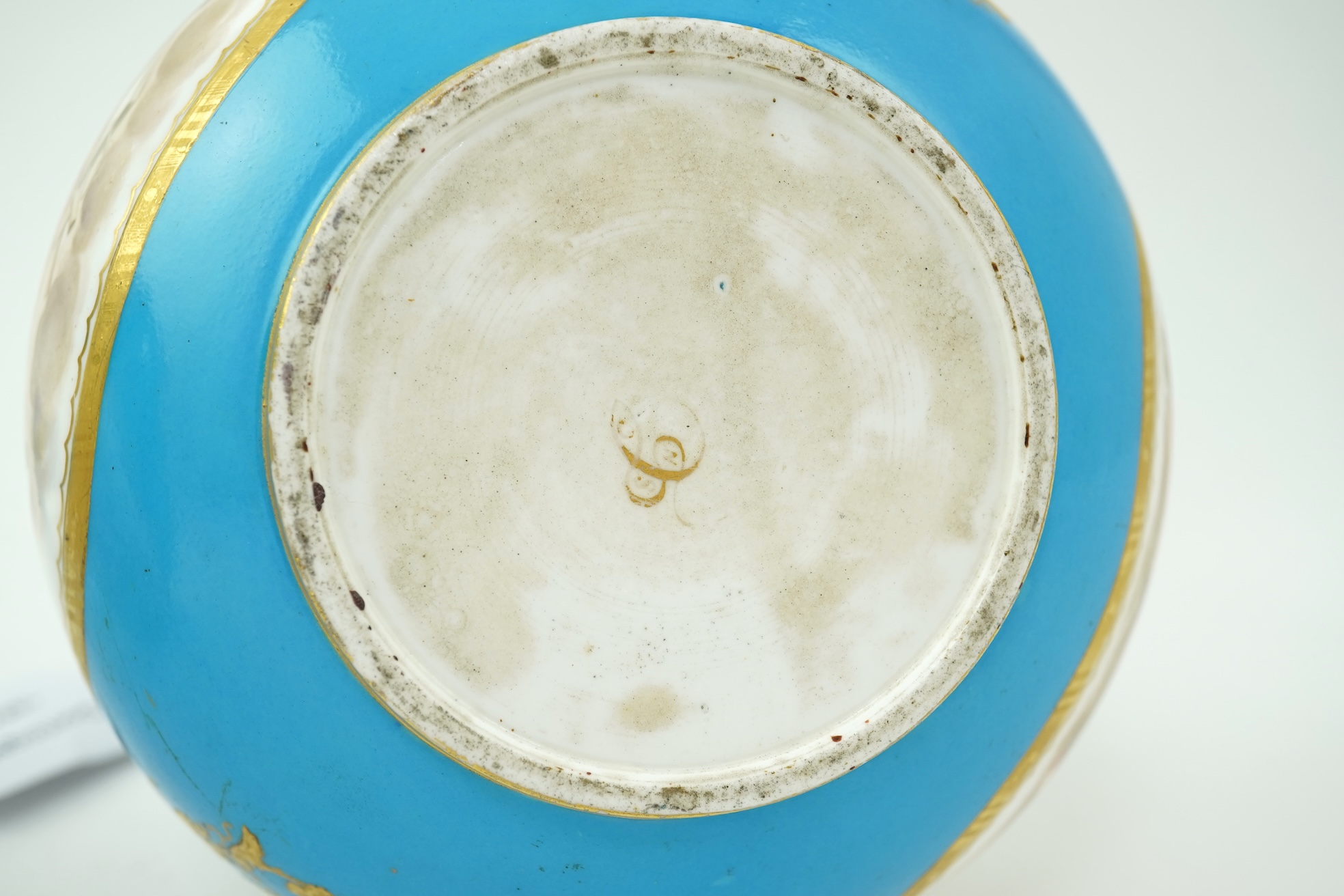 A pair of Coalport bottle vases, in Sevres style, c.1870